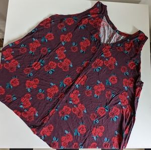 Lane Bryant v-neck swing tank